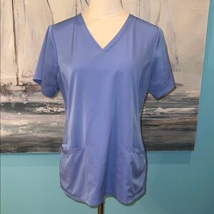 HH Works by Healing Hands Ceil Blue Monica Scrub Top, Medium